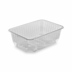Vaschetta (PP) rettangolare trasparente 186 x 133 mm 1000ml [50 pz]