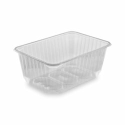 Vaschetta (PP) rettangolare trasparente 186 x 133 mm 1200ml [50 pz]
