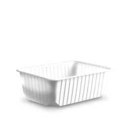 Vaschetta (PP) quadrata bianca 186 x 133 mm 1000ml [50 pz]