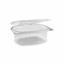 Ciotola (rPET) con coperchio ovale trasparente 750ml [50 pz]