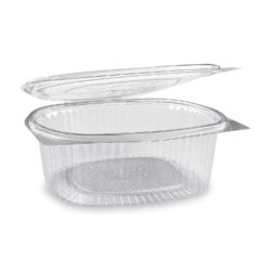 Ciotola (rPET) con coperchio ovale trasparente 1500ml [50 pz]