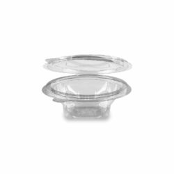 Ciotola (rPET) con coperchio rotonda trasparente 150ml [50 pz]