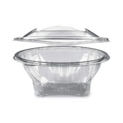 Ciotola (rPET) con coperchio rotonda trasparente 1000ml [50 pz]