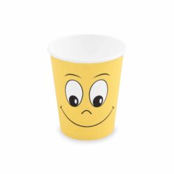 Bicchiere di carta Smile Ø80mm 280ml `M: 0,2L/8oz` [50 pz]