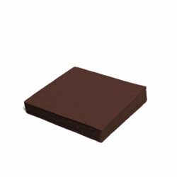 Tovagliolo 2-velo marrone 33 x 33 cm [50 pz]
