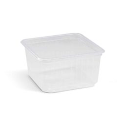 Vaschetta (PP) Quadroboxx trasparente 115 x 115 x 61 mm 500ml [50 pz]