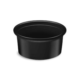 Ciotola per dressing (PP) nera Ø70mm 80ml [50 pz]
