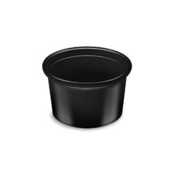 Ciotola per dressing (PP) nera Ø46mm 30ml [50 pz]