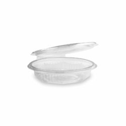 Ciotola (PP) con coperchio ottagonale trasparente 250ml [50 pz]