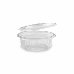 Ciotola (PP) con coperchio ottagonale trasparente 375ml [50 pz]