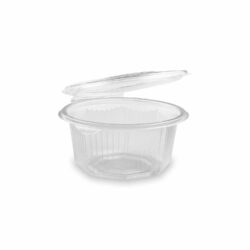 Ciotola (PP) con coperchio ottagonale trasparente 500ml [50 pz]
