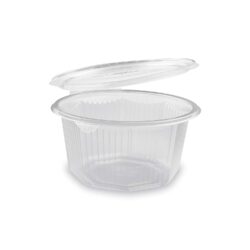 Ciotola (PP) con coperchio ottagonale trasparente 1000ml [50 pz]