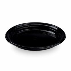 Piatto (PP) Reware Dinner riutilizzabile nero Ø22cm [12 pz]