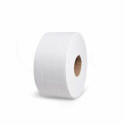 Carta igienica (Tissue) a 2 velo goffrata bianca `JUMBO` Ø18cm 100m [12 pz]