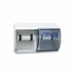 Dispenser doppio (ABS) bianco per carta igienica ≤Ø10,5cm [1 pz]