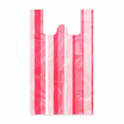 Borsa (HDPE) a righe 30+14 x 50 cm `10kg` [100 pz]