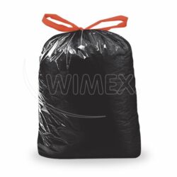 Sacco per rifiuti (LDPE) con coulisse nero 70 x 100 cm 120L [25 pz]