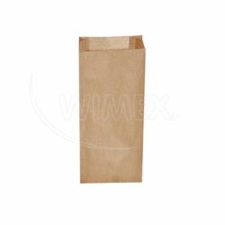 Sacchetto di carta con soffietto laterale marrone 14+7 x 32 cm `2kg` [500 pz]
