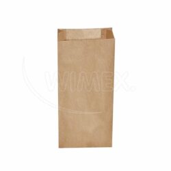 Sacchetto di carta con soffietto laterale marrone 15+7 x 35 cm `2,5kg` [500 pz]