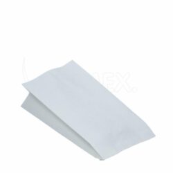 Sacchetto di carta (PAP/PE) 2-strato antigrasso bianco 13+8 x 28 cm `1/1` [100 pz]