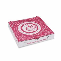 Scatola per pizza in cartone ondulato 20 x 20 x 3 cm [100 pz]