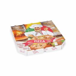 Scatola per pizza in cartone ondulato 30 x 30 x 3 cm [100 pz]