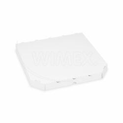 Scatola per pizza in cartone ondulato extra resistente bianca 30 x 30 x 3 cm [100 pz]