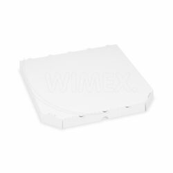 Scatola per pizza in cartone ondulato extra resistente bianca 32 x 32 x 3 cm [100 pz]