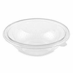 Ciotola per insalata (rPET) PREMIUM trasparente Ø199mm 750ml [50 pz]