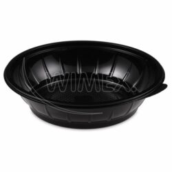Ciotola per insalata (rPET) nera Ø230mm 1000ml [50 pz]