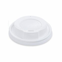 Coperchio bombato (PS) bianco Ø80mm [100 pz]
