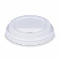 Coperchio bombato (PS) bianco Ø90mm [100 pz]