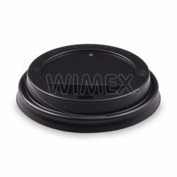 Coperchio bombato (PS) nero Ø90mm [100 pz]