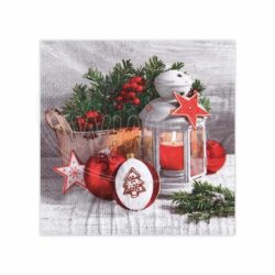 Tovagliolo 3 velo Natale 33 x 33 cm [20 pz]
