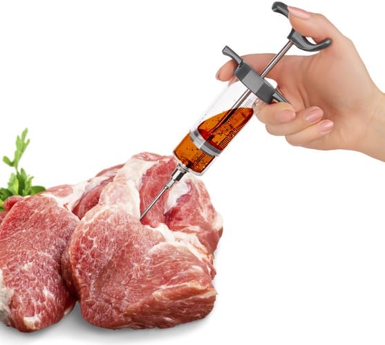 Siringa per carne - 50ml - grigia | 3 aghi