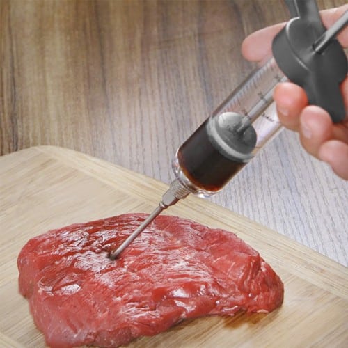 Siringa per carne - 50ml - grigia | 3 aghi