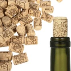 Tappo in sughero per vino - 2,2 x 3,3 cm - 100 pz
