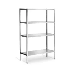 Scaffale in acciaio inox PREMIUM - 120 x 50 cm - 4 ripiani