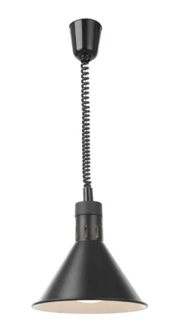 Lampada riscaldante - sospesa - 250 W - nera | Hendi 273845