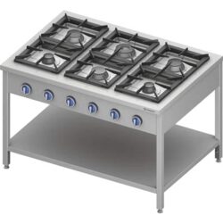 Cucina a gas ECO 900 - 6 bruciatori - 36,5 kW | Stalgast 999621