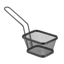 Mini cestello per fritture - 105x90x60 mm - nero | Hendi 425671