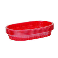 Cestino per pane - 272x175x38 mm - set da 6 pz - rosso | Hendi 426319
