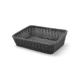 Cestino per pane - 400x300x120 mm - nero | Hendi 426678