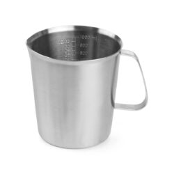 Caraffa graduata in acciaio inox - 1 L - Ø 120 mm | Hendi 516201