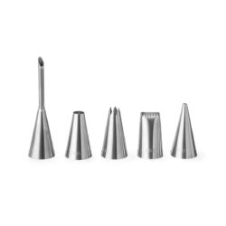 Bocchette per farcire e decorare - set da 5 pezzi | Hendi 551592