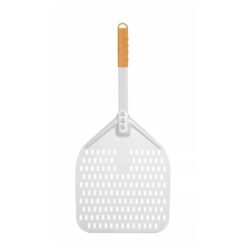 Pala per pizza - perforata con manico corto - 300x660 mm | Hendi 618073