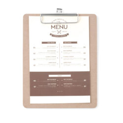 Portamenù con clip - 185x245 mm | Hendi 664162