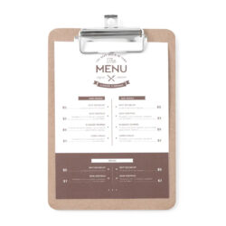 Portamenù con clip - 125x180 mm | Hendi 664179