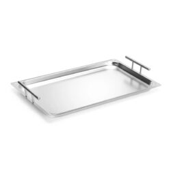 Vassoio da servizio - 530x325x70 mm - acciaio inox | Hendi 809181