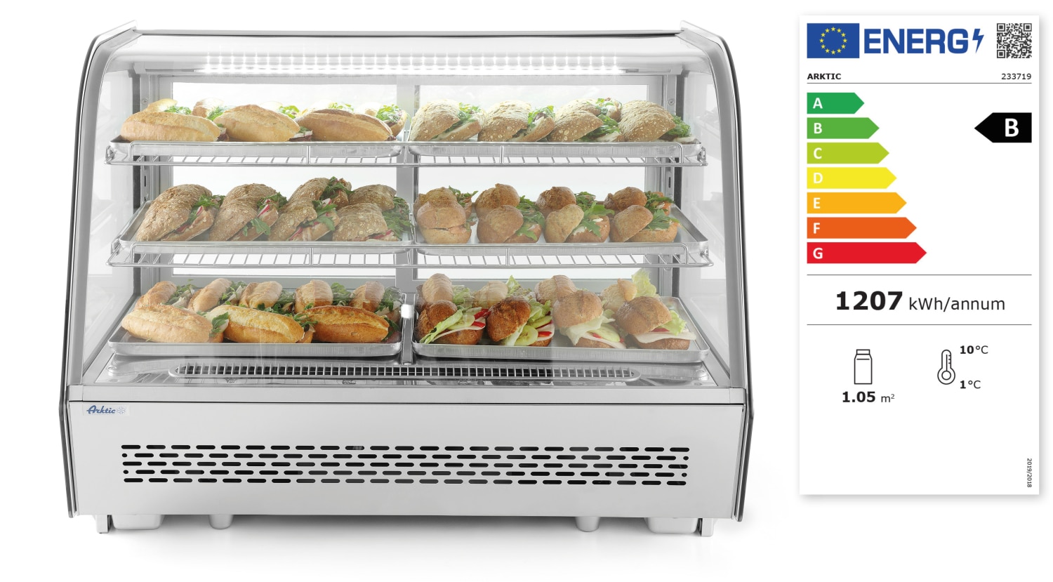 Vetrina refrigerata regolabile - 160 L | Arktic 233719